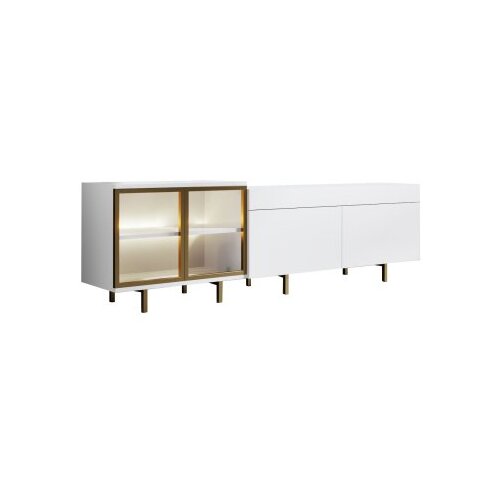 Hanah home TV polica Vienna White Gold Slike