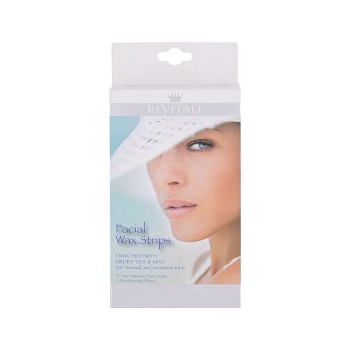Revitale Wax Strips Facial trake za depilaciju za lice za normalnu i osjetljivu kožu 12 kom za žene Slike
