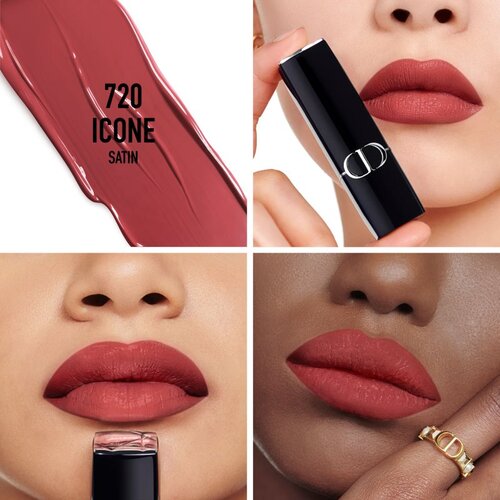 Dior Rouge The Refill dolgoobstojna &amp;scaron;minka nadomestno polnilo odtenek 720 Icone Satin 3,5 g Slike