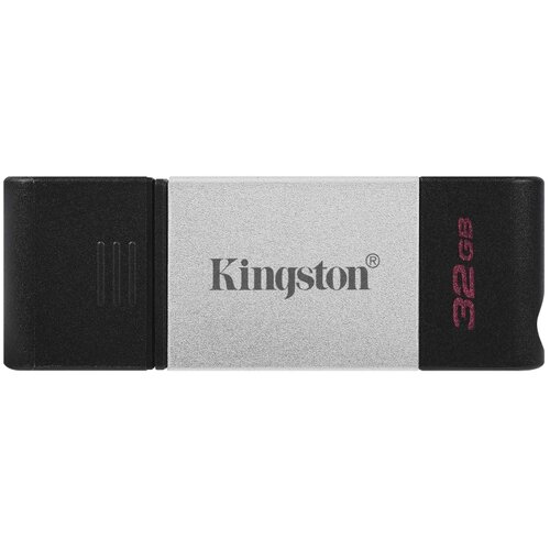 Kingston USB-C flash 32GB DataTraveler 80 3.2 DT80 crno-sivi Slike