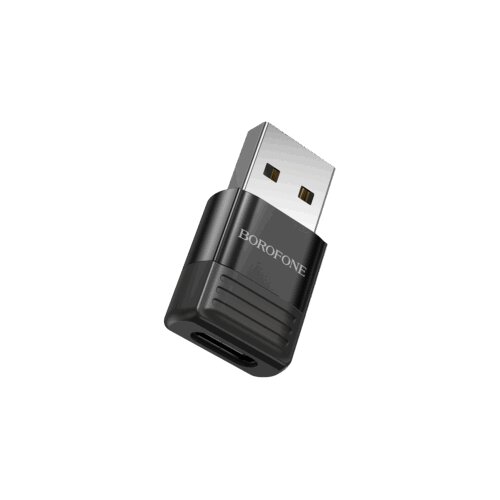  USB adapter BOROFONE BV18 USB male to Type-C female USB2.0 adapter black Cene