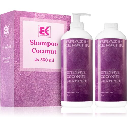 Brazil Keratin Coconut Shampoo ekonomično pakiranje (za o&amp;scaron;tećenu kosu) Slike