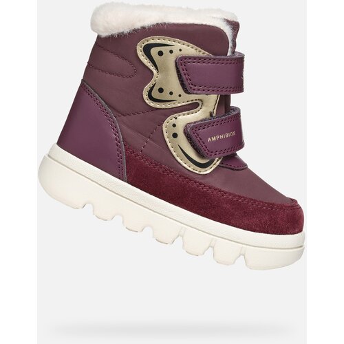 Geox Burgundy Girls' Winter Boots Willaboo B A - Girls Cijene