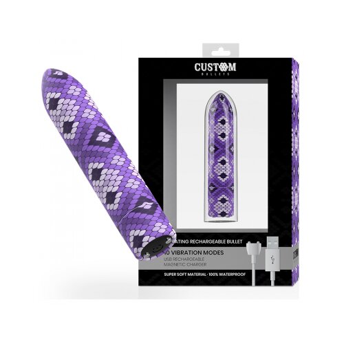 Custom Bullets Snake Lilac Vibrator Slike