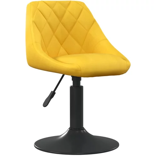  Blagovaonska stolica boja senfa baršunasta