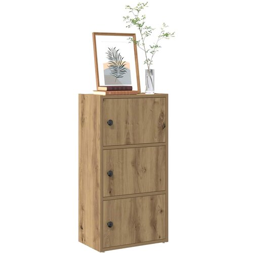 vidaXL Knjižna omara artisan hrast 40x24x77 cm inženirski les Cene