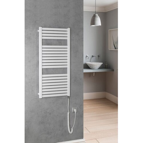 Aqualine kupatilski električni radijator tondi-e 300W/230V 97 cm beo Slike