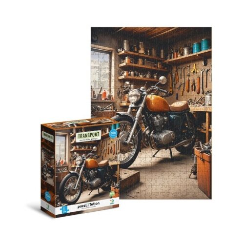  Puzzle motorbike garege 500pcs size l ( 104/300651 ) Slike