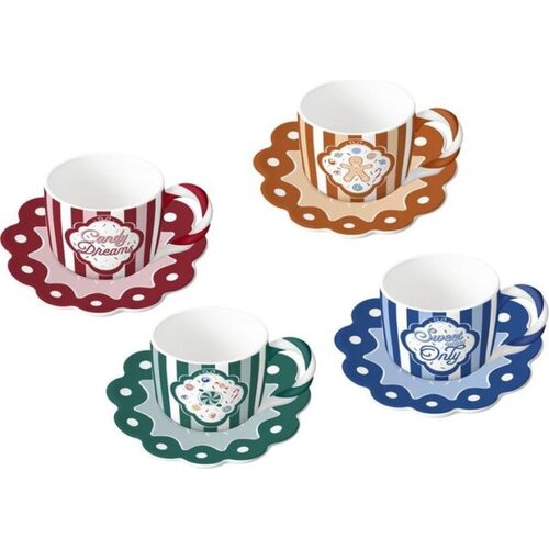 Bialetti Set od 4 &Aring;&iexcl;oljice za kafu s tanjiri&Auml;ima Candy land Cijene