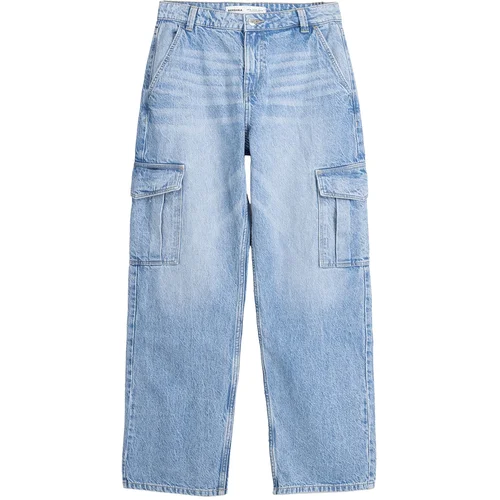 Bershka Kargo kavbojke moder denim