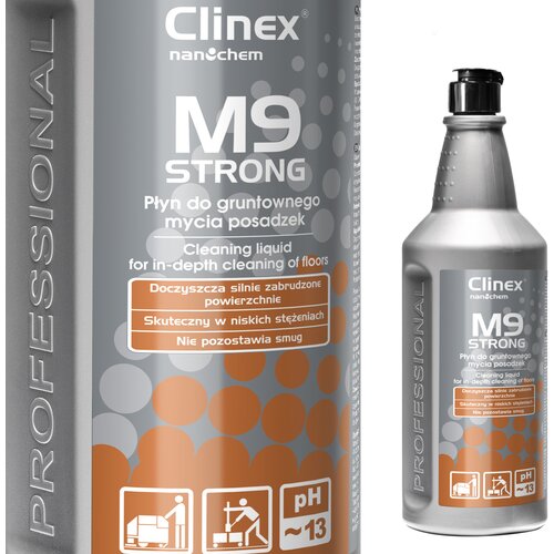 Clinex M9 Strong 1L tekočina za či&scaron;čenje močno umazanih tal, (21389383) Cene