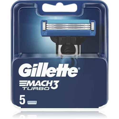 Gillette Mach3 Turbo nadomestne glave 5 kos