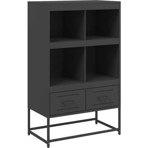 Maison Chic Visoka omara - Komoda - Predalnik črna 68x39x111,5 cm jeklo, (21717339) Slike