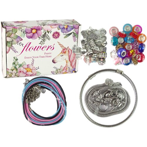  Set of Bracelets, Chains and Coloured Jewellery Beads Slike