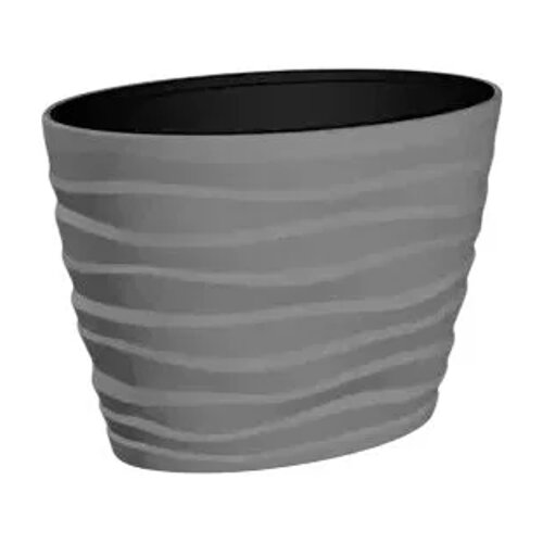 Gardino GARDINO-SAKSIJA BORA SIVA OVAL 60X39Xh58cm Slike