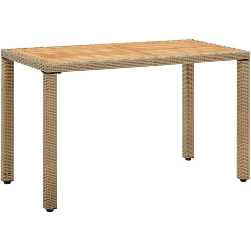  Vrtni stol bež 123 x 60 x 74 cm od poliratana i drva bagrema Cene