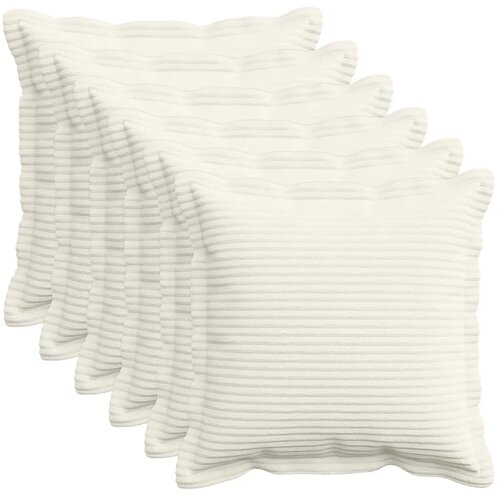  Presvlaka za jastuk 6 kom. HOUTEN Krem 35 x 35 cm Kord - Krem 35 x 35 cm 6 Cijene