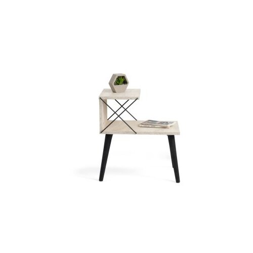 Hanah home cross - black, marble blackmarble nightstand Cene