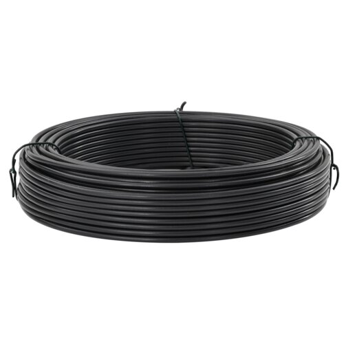VidaXL Žica za vezivanje ograde Antracit 33 m Čelik prekriven PVC-om Slike