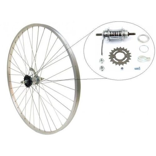  Zadnji kotač 24" (24x13/8; 540mm) jednostjenski sivi obruč Cijene