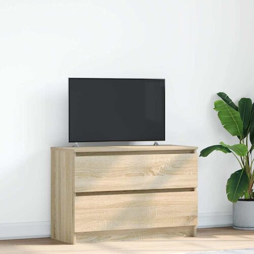 vidaXL TV omarica sonoma hrast 80x35x54 cm inženirski les Cene