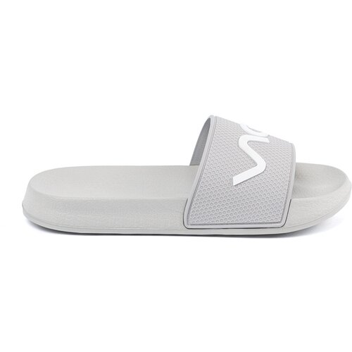 Shelvt Light gray flip-flops with inscription Slike