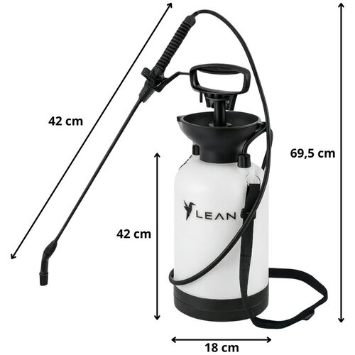  tlačna prskalica za zalijevanje, gnojenje, prskanje LEAN 5L Slike