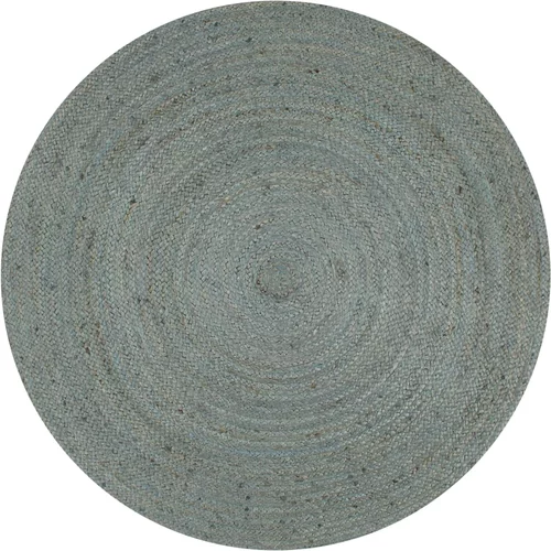 Ručno rađeni tepih od jute okrugli 150 cm maslinastozeleni
