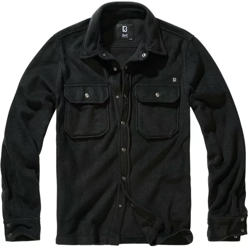 Brandit Jeff Fleece Shirt Long Sleeve black