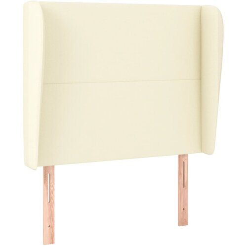  Uzglavlje s u&amp;scaron;ima krem 103x23x118/128 cm od umjetne kože Slike