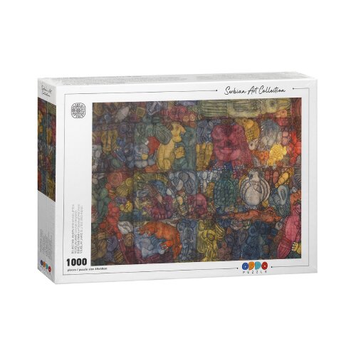 Oddo Slagalica Serbian Art Collection, Vojislav Jakić, Krvnički crtež, 1000 delova Cene