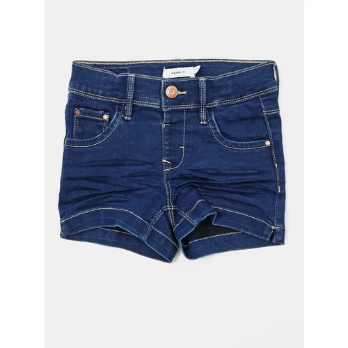 name it Blue Girls Denim Shorts Salli - Girls