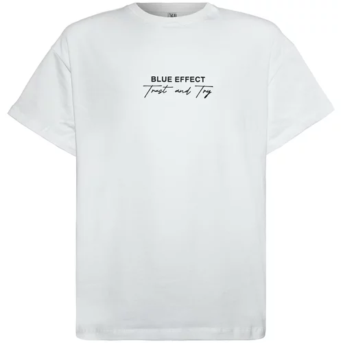 Blue Effect Majica crna / bijela