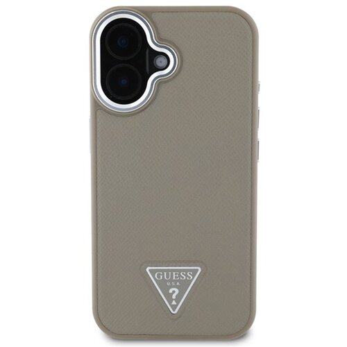 Guess Ohi&scaron;je za iPhone 16 proti udarcem z učinkom praskanja in trikotnim logotipom, Rjava, (5000012806) Cene