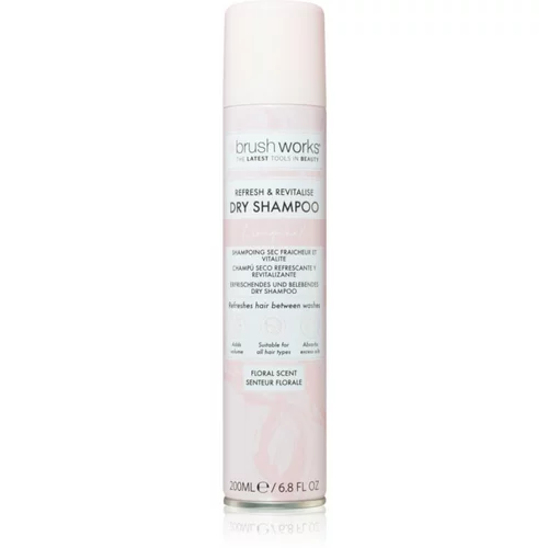 Brushworks Refresh & Revitalise suhi šampon z nežnim cvetličnim vonjem 200 ml