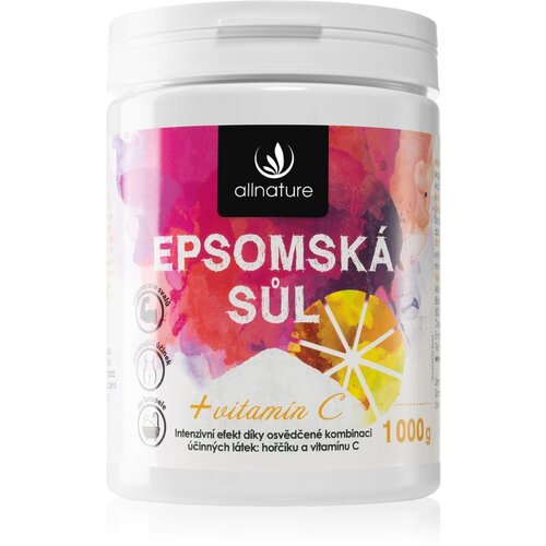 Allnature epsom salt vitamin c kopalna sol za sprostitev mišic 1000 g Cene