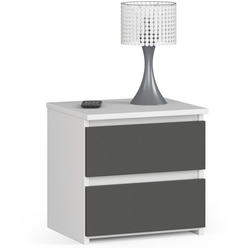 AKORD KOMODA CL2 2SZ CLP BELO / SIVO, (21702804) Cene