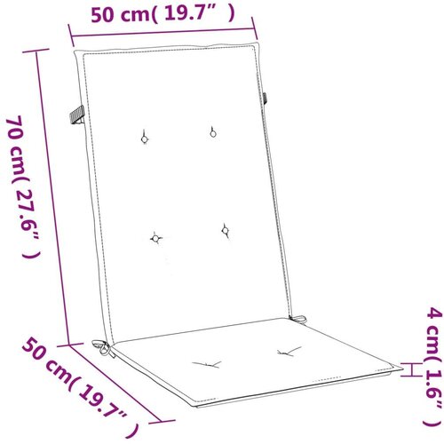 VidaXL Jastuci za stolice 6 kom pro&amp;scaron;arano plavi 120x50x4 cm od tkanine Slike