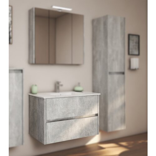 SENEX Kupaonički ormarić donji dio DRINA BETON 80 KG2162 Slike