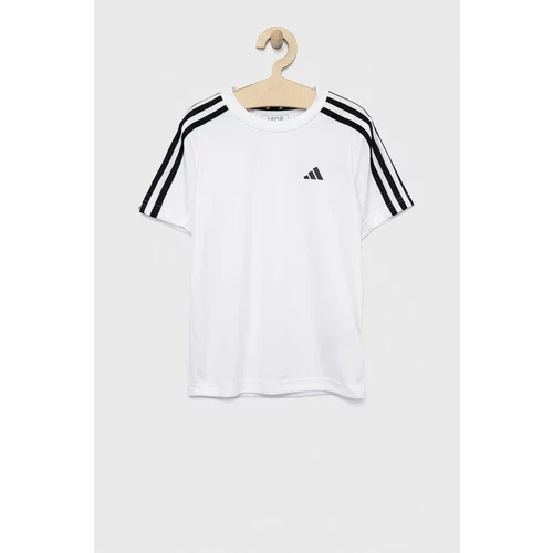 Adidas Dječja majica kratkih rukava U TR-ES 3S boja: bijela, s aplikacijom