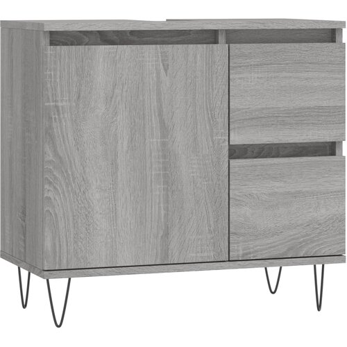 VidaXL Kopalni&amp;scaron;ka omarica siva sonoma 65x33x60 cm inženirski les, (20801473) Slike