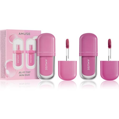 AMUSE Jel-Fit Tint Mini Duo set hidratantnih sjajila za usne nijansa Cool Tone 2x1.5 ml Slike