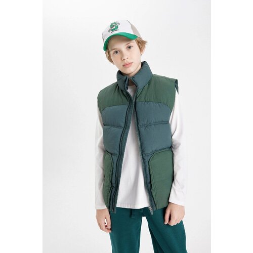 Defacto boy&amp;#039;s Water Repellent Half Turtleneck Puffer Vest Slike