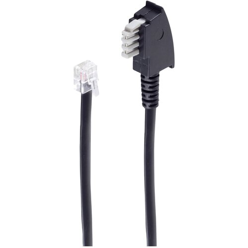 Shiverpeaks faks priključni kabel [1x mo&amp;scaron;ki konektor tae-n - 1x RJ12 vtič 6p6c] 6 m črna, (20411165) Slike