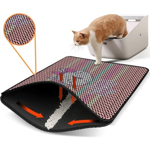 WALLXPERT Nrszn0009 Multicolor Cat Litter Mat Cene