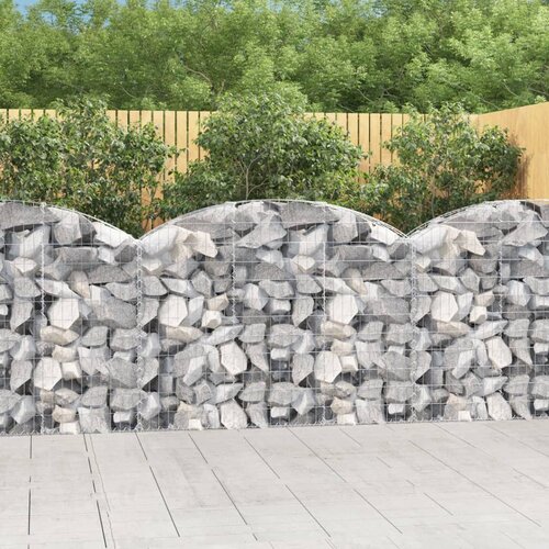  Gabionska ko&scaron;ara s lukom 150x30x100/120 cm pocinčano željezo Cijene