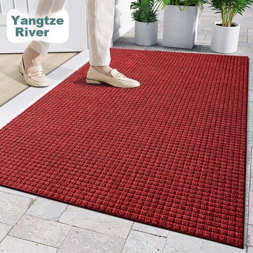  dajiang prostirka za ulaz, 80x120 cm, crvena Slike