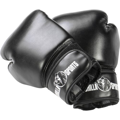 Gorilla Sports profesionalne rukavice za boks 16 oz crne Slike