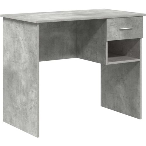  Stol s skladi&amp;scaron;tem Betonski Sivi 90x49.5x75 cm Drvo Slike