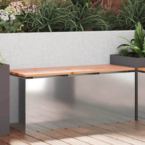  Vrtna klupa Srebrno 100 x 40 x 43 cm Pocinčani čelik Cijene